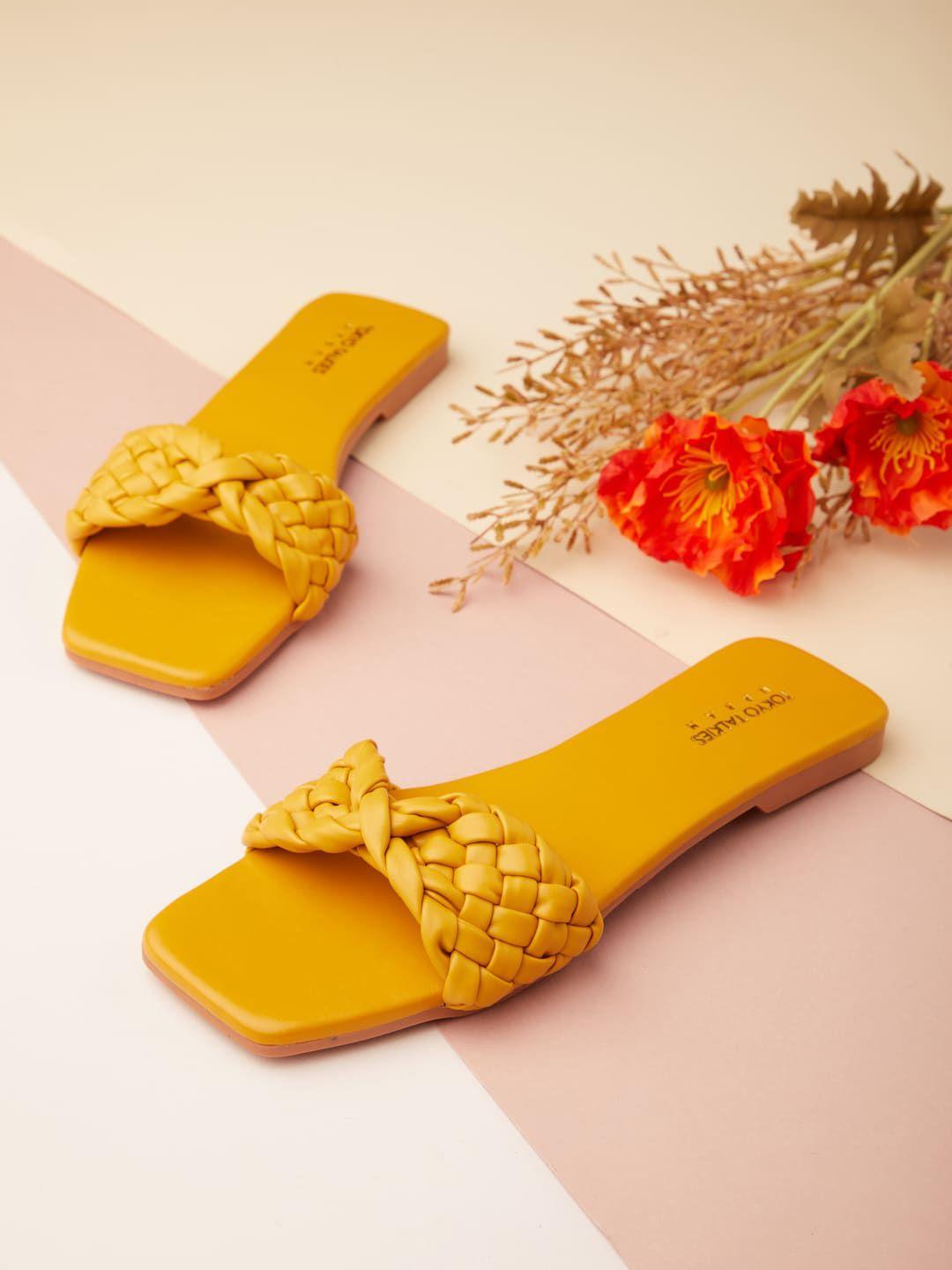 tokyo talkies women open toe flats with bows