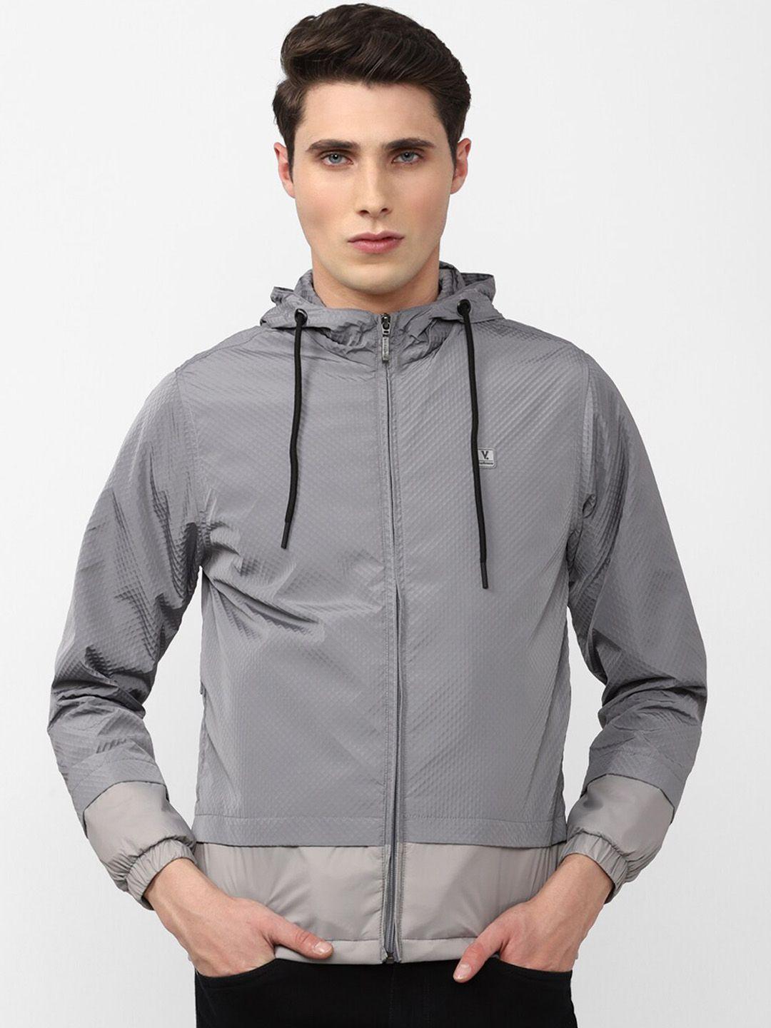 v dot men colourblocked sporty jacket