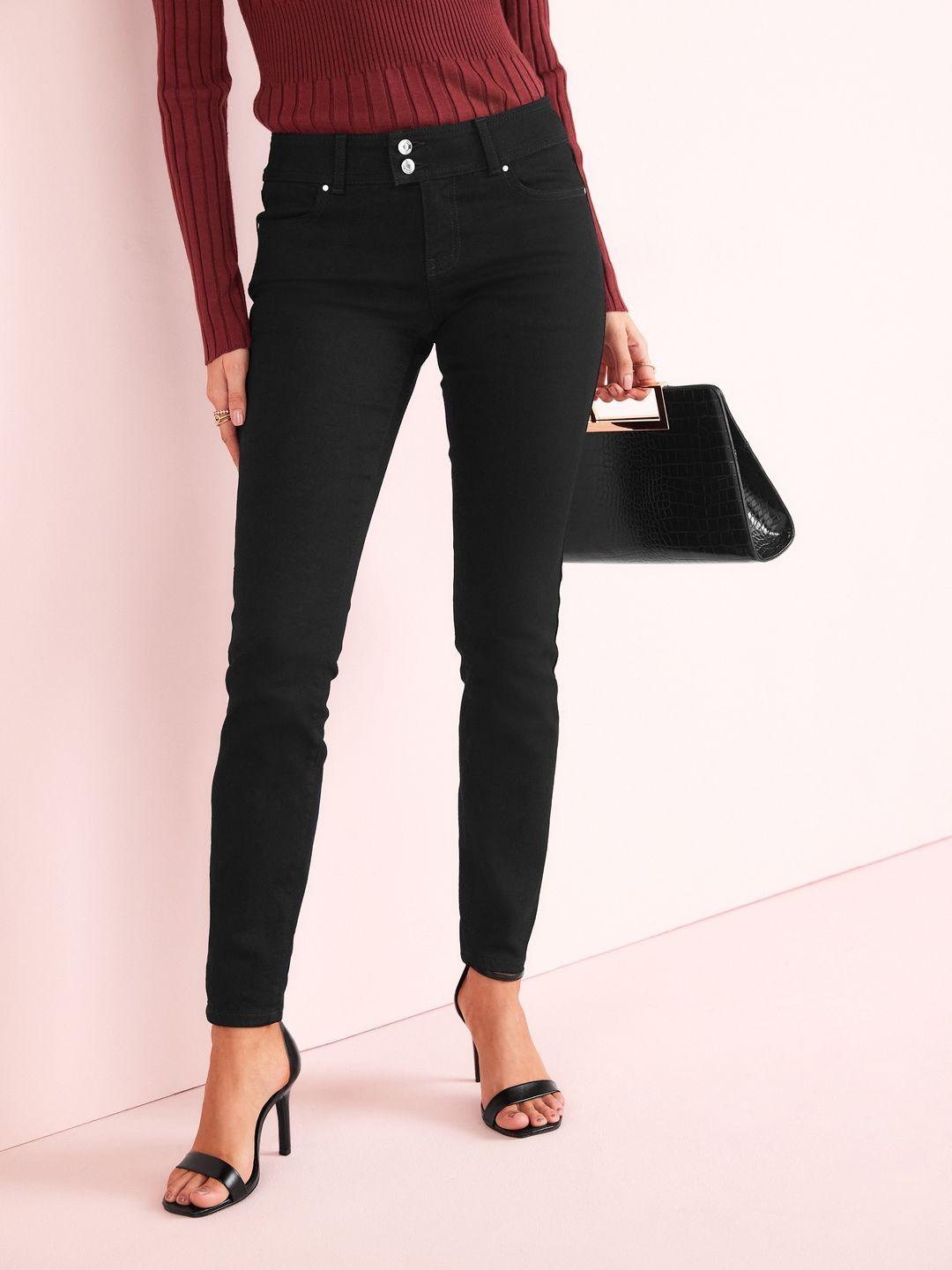 next women skinny fit low-rise stretchable jeans