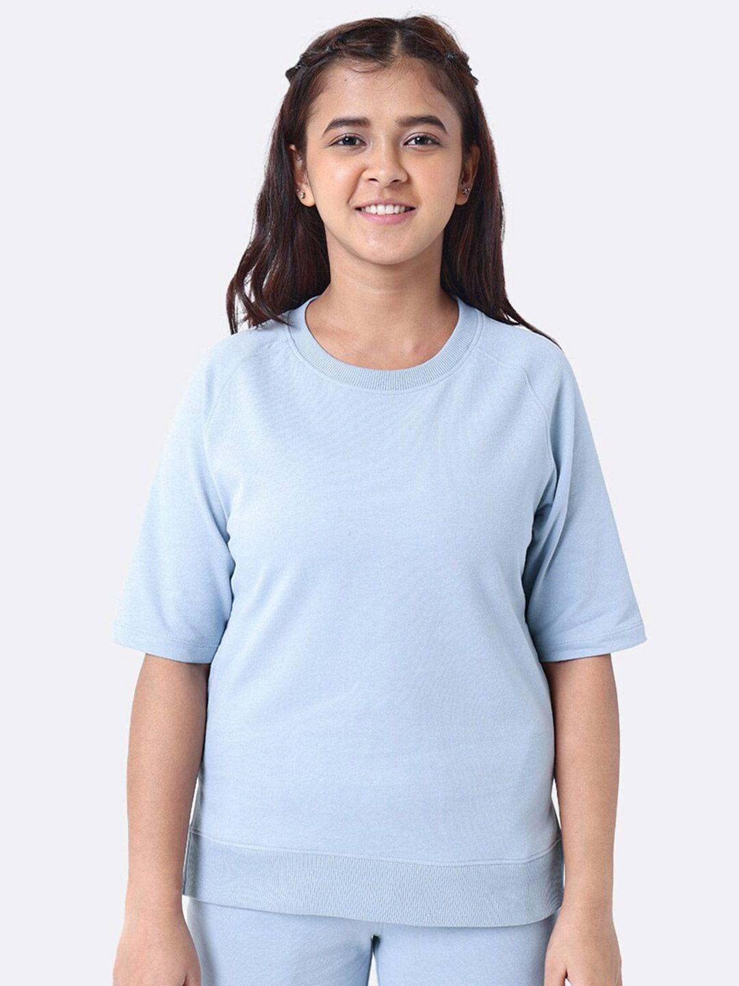 blissclub women round neck pullover cotton sweatshirt