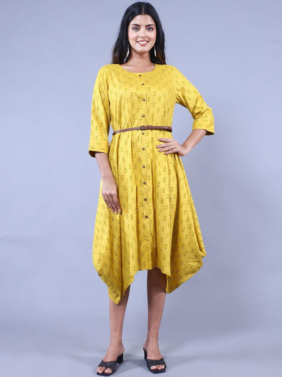 here&now a-line midi dress