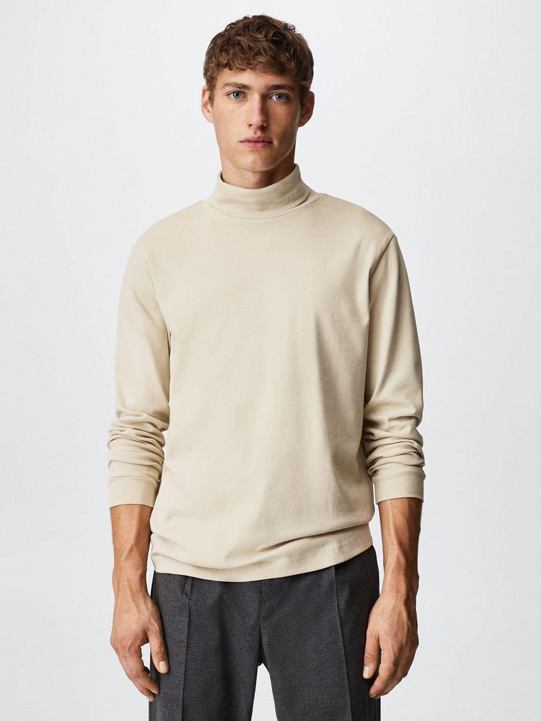 mango man turtle neck pure cotton sustainable t-shirt