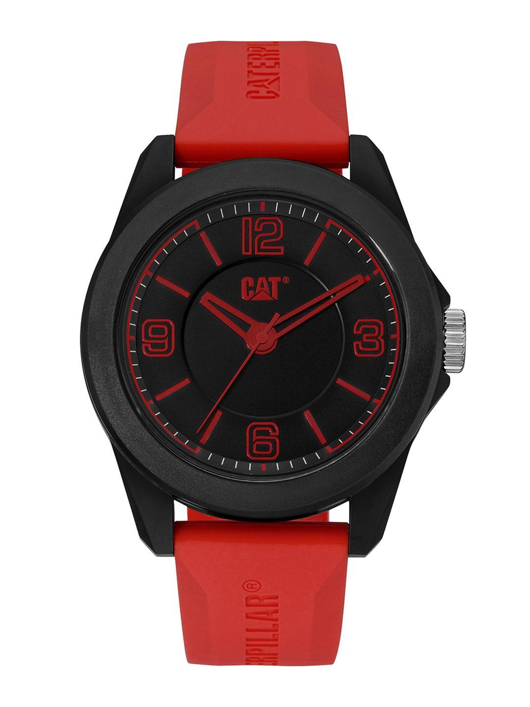 cat men brass dial analogue watch ln 160 28 138