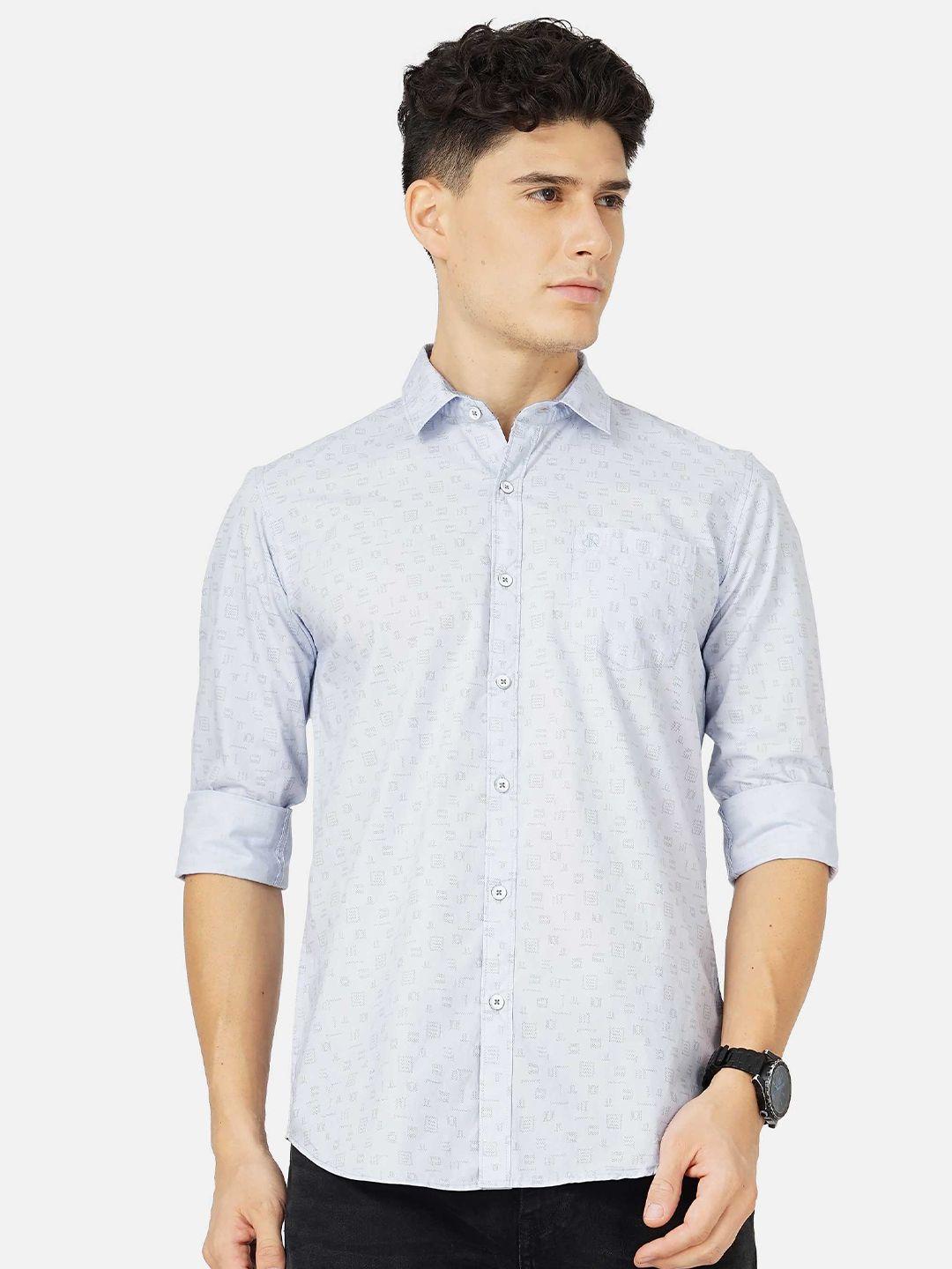 soratia men cotton printed casual shirt