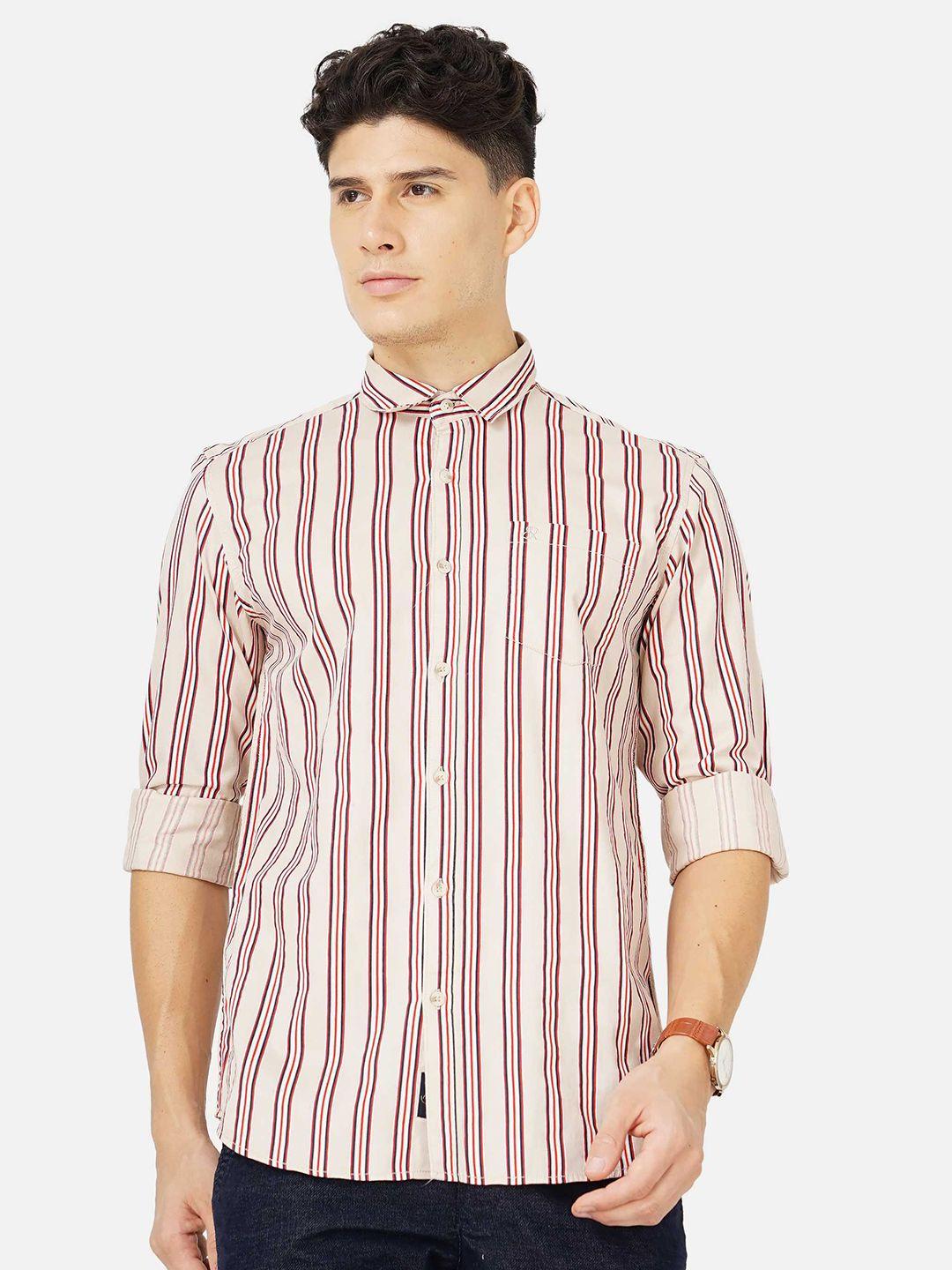 soratia men cotton striped casual shirt