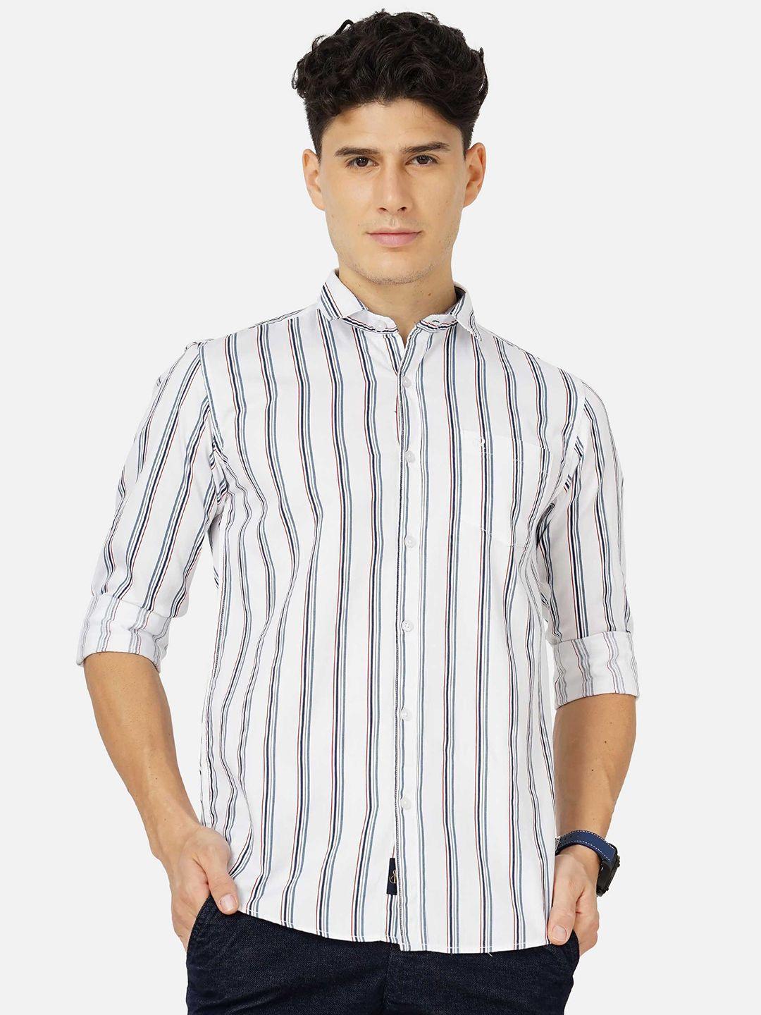 soratia men cotton vertical striped casual shirt