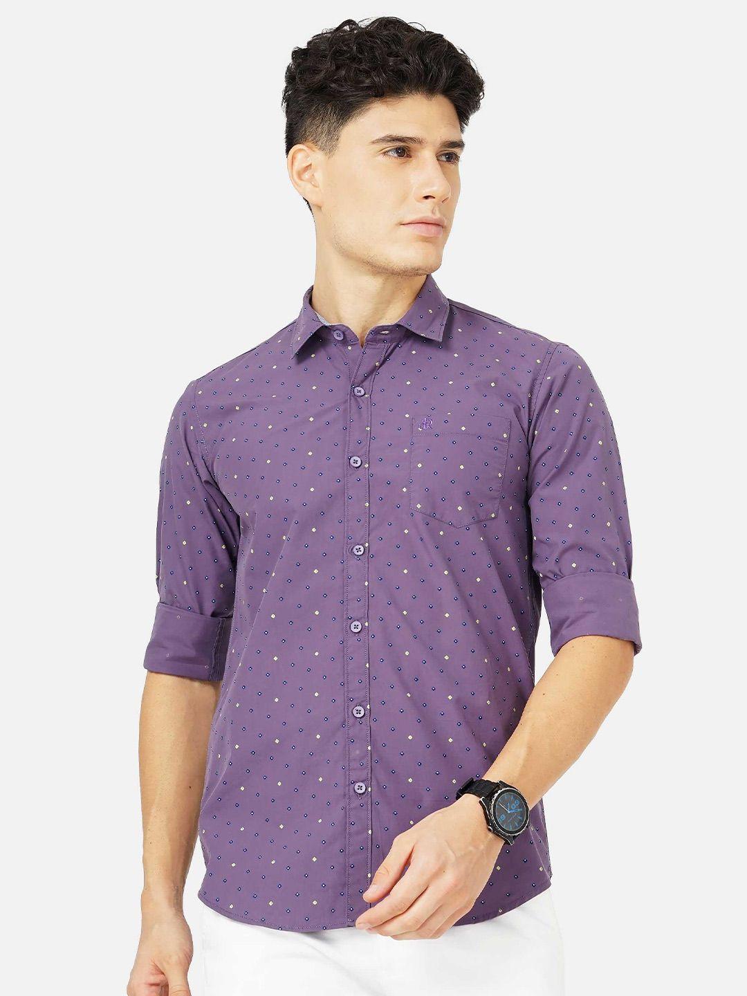 soratia geometric printed cotton casual shirt