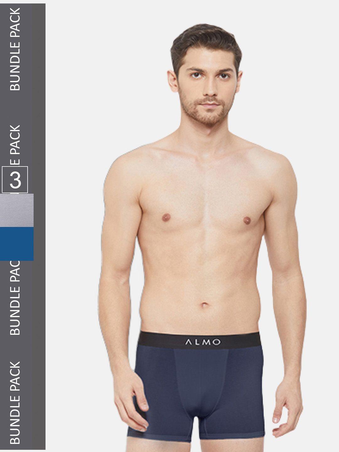 almo wear men pack of 3 slim-fit micromodal trunks