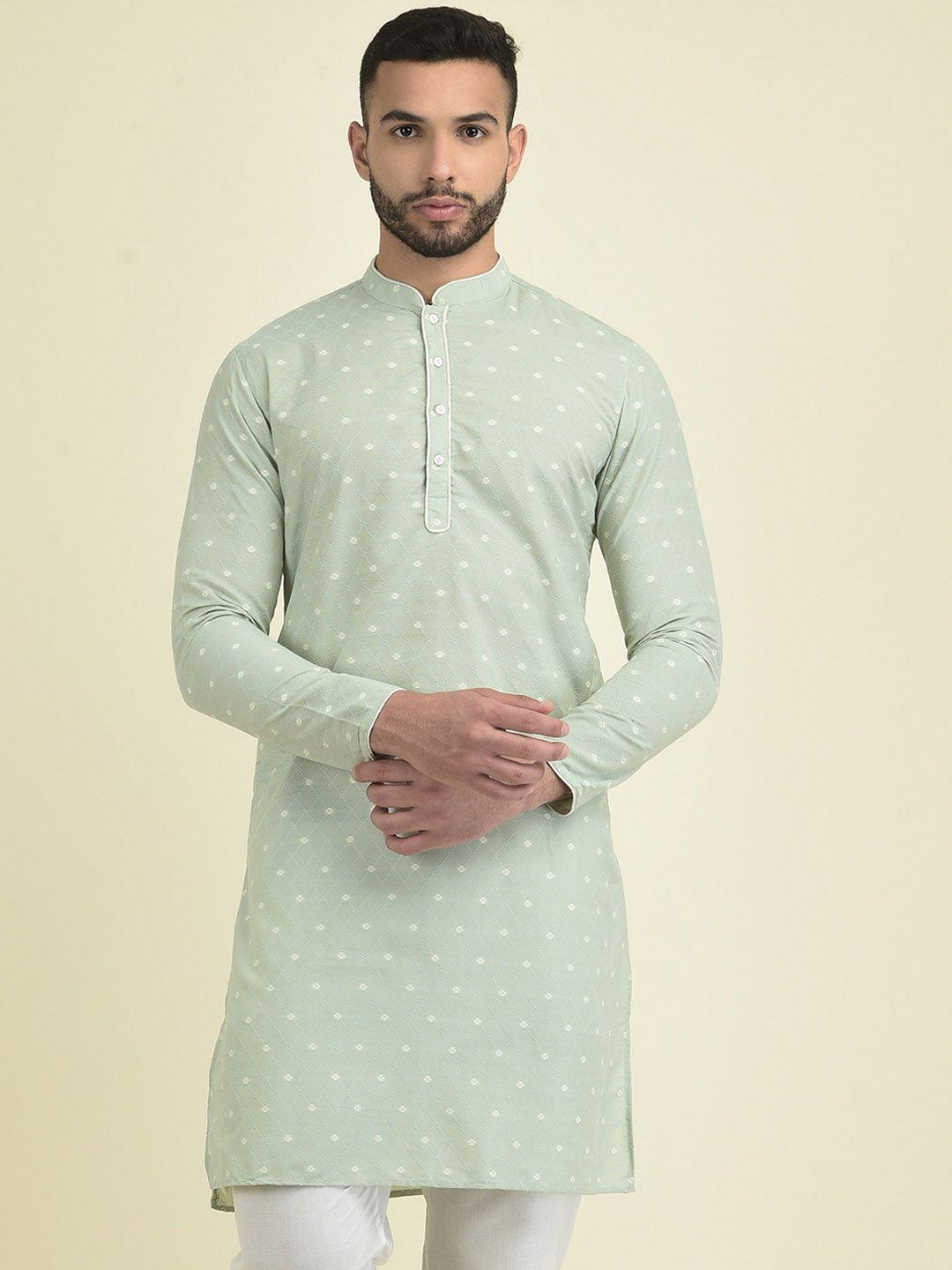 deyann men embroidered kurta with pyjamas