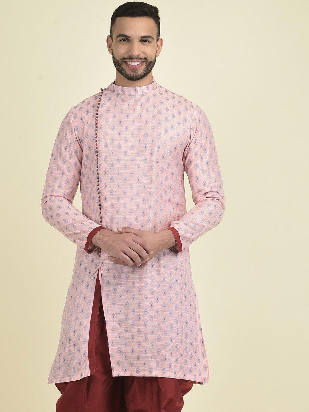 deyann men printed kurta with patiala