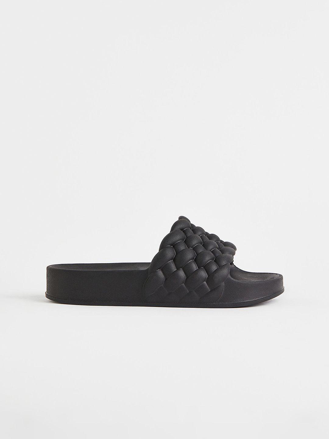 h&m women braided slides