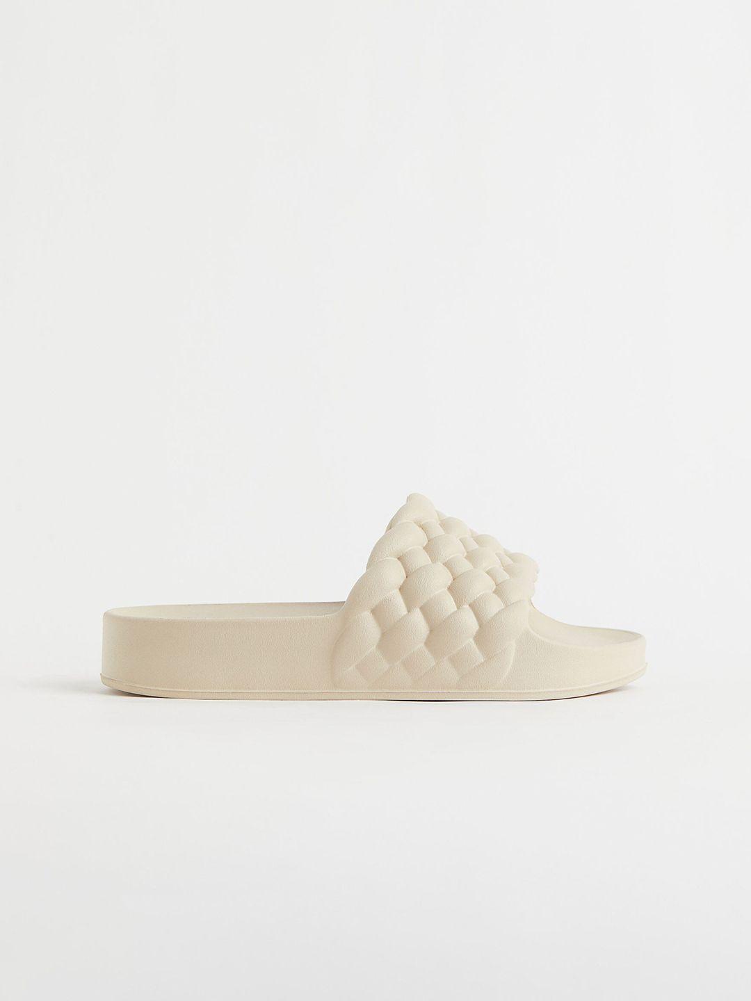 h&m women textured pool shoes