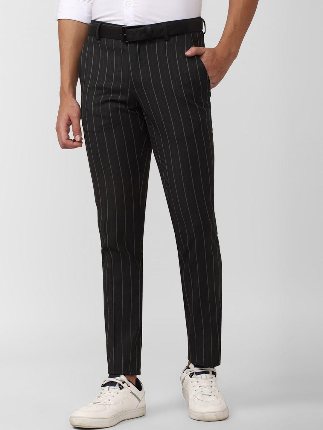 simon carter london men striped slim fit trousers