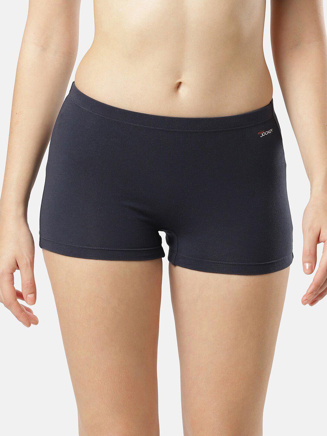 jockey women cotton mid-rise boy shorts brief