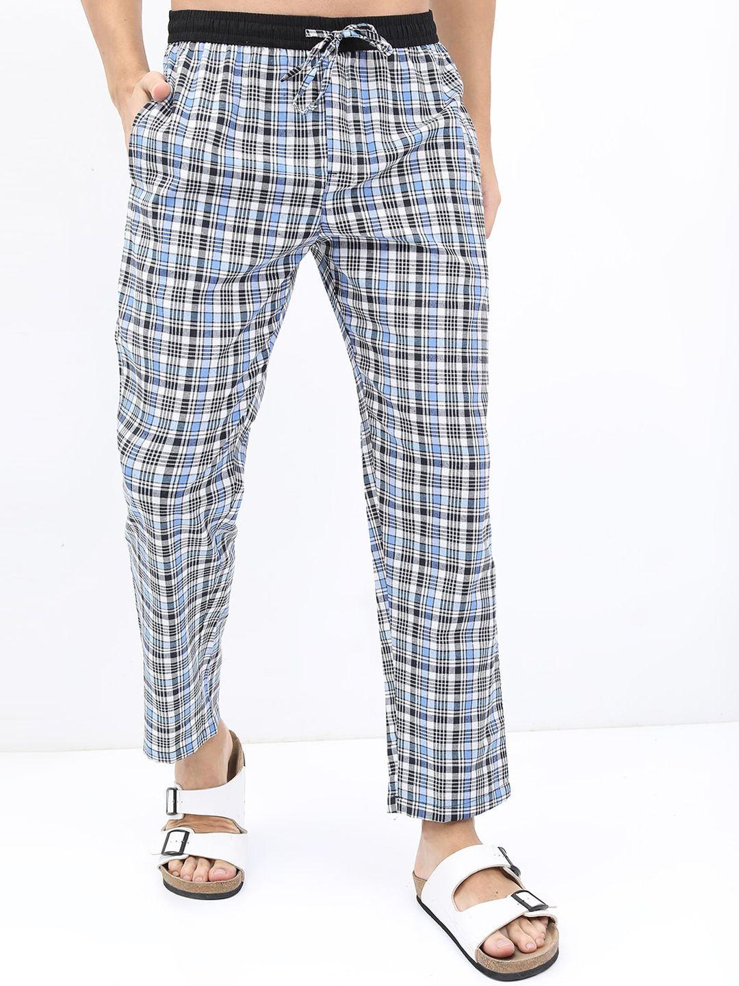 highlander men checked lounge pants