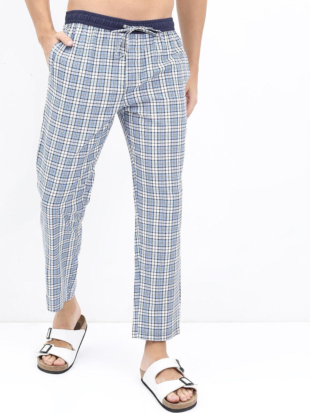 highlander men checked lounge pants