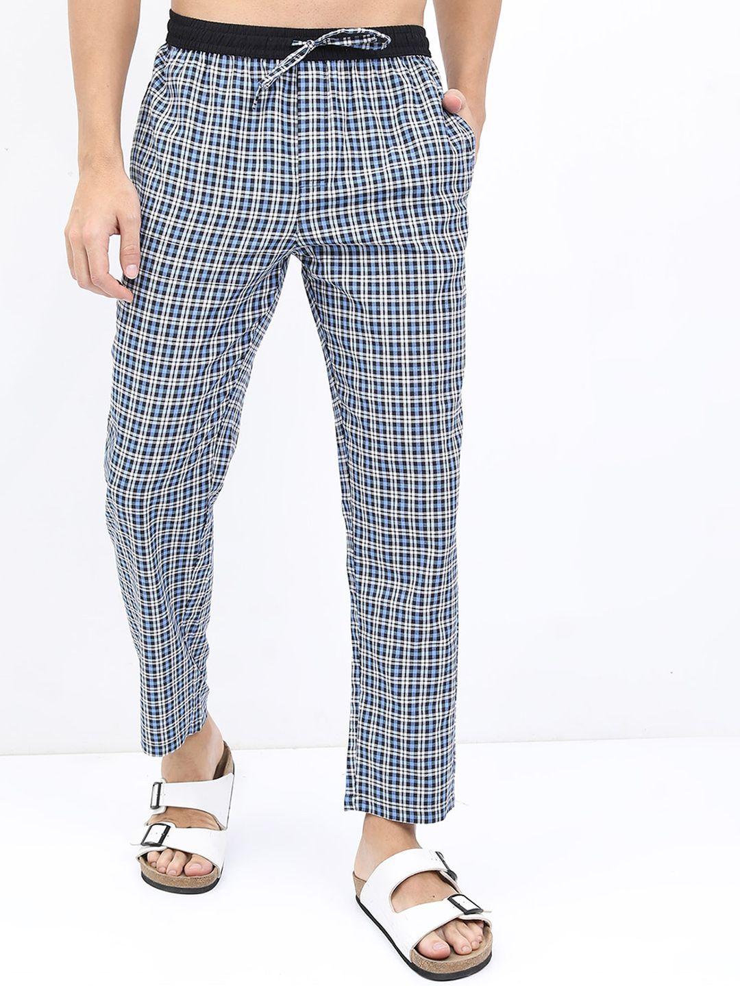 highlander men checked lounge pants