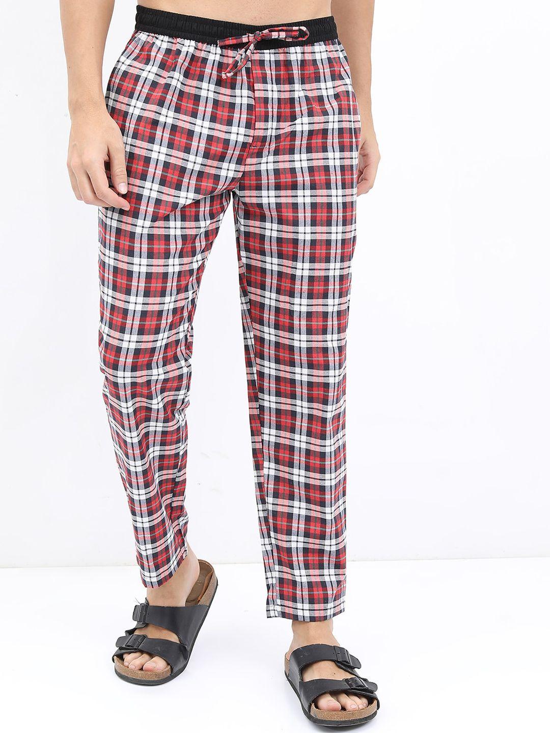 highlander men checked lounge pants