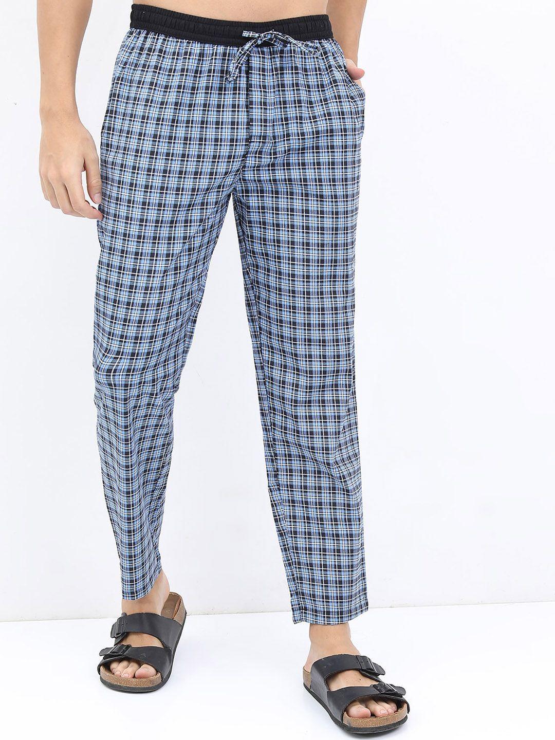 highlander men checked lounge pants