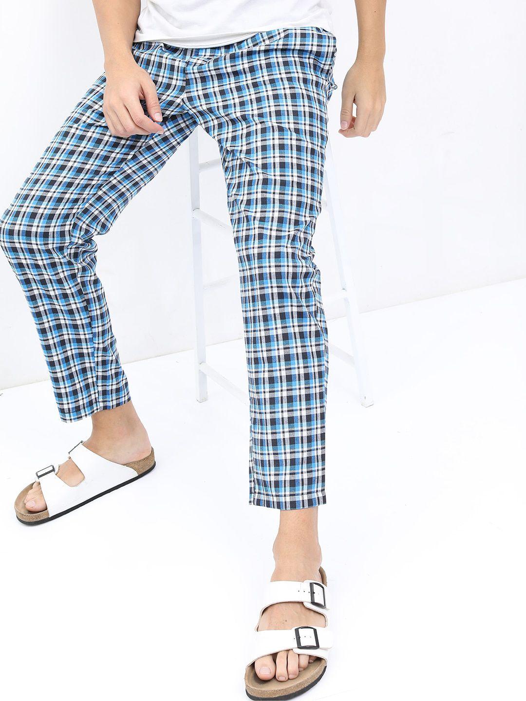 highlander men checked lounge pants