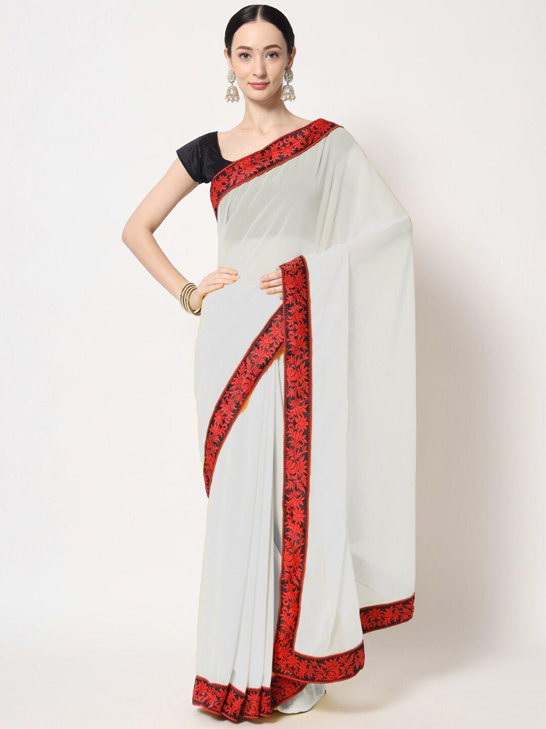 b4me com woven design border saree