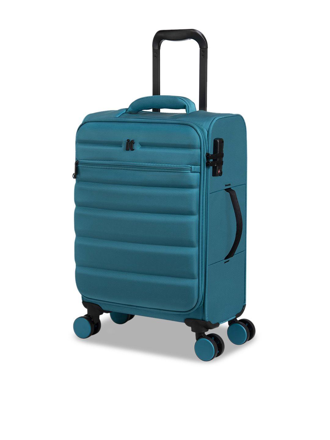 it luggage textured hard-sided cabin trolley suitcase