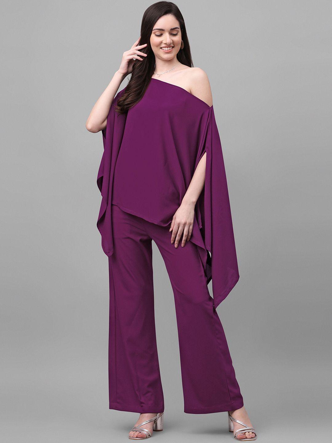 fashfun women flared kaftan top with trouser party co-ords