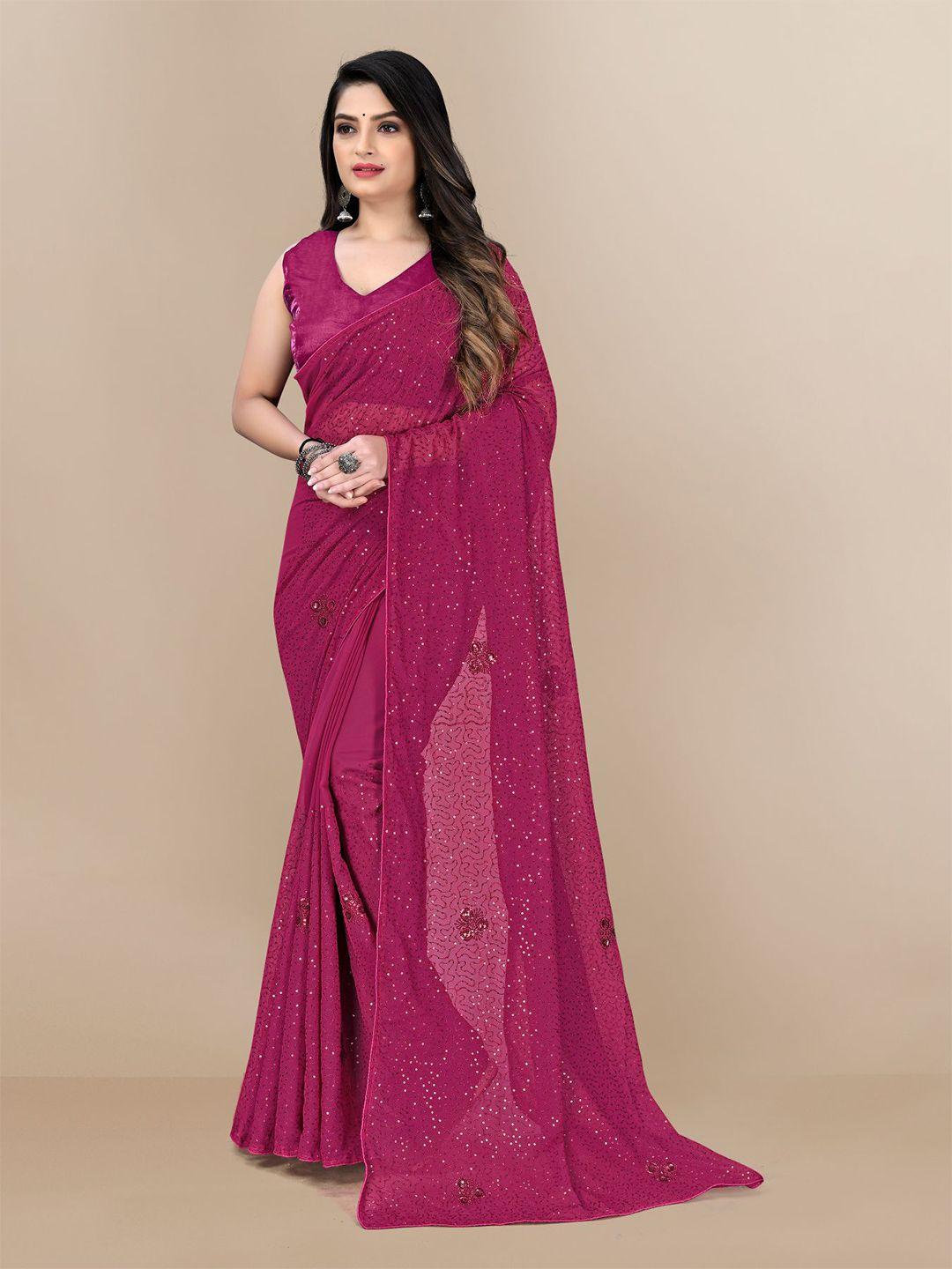 vairagee embellished sequinned saree