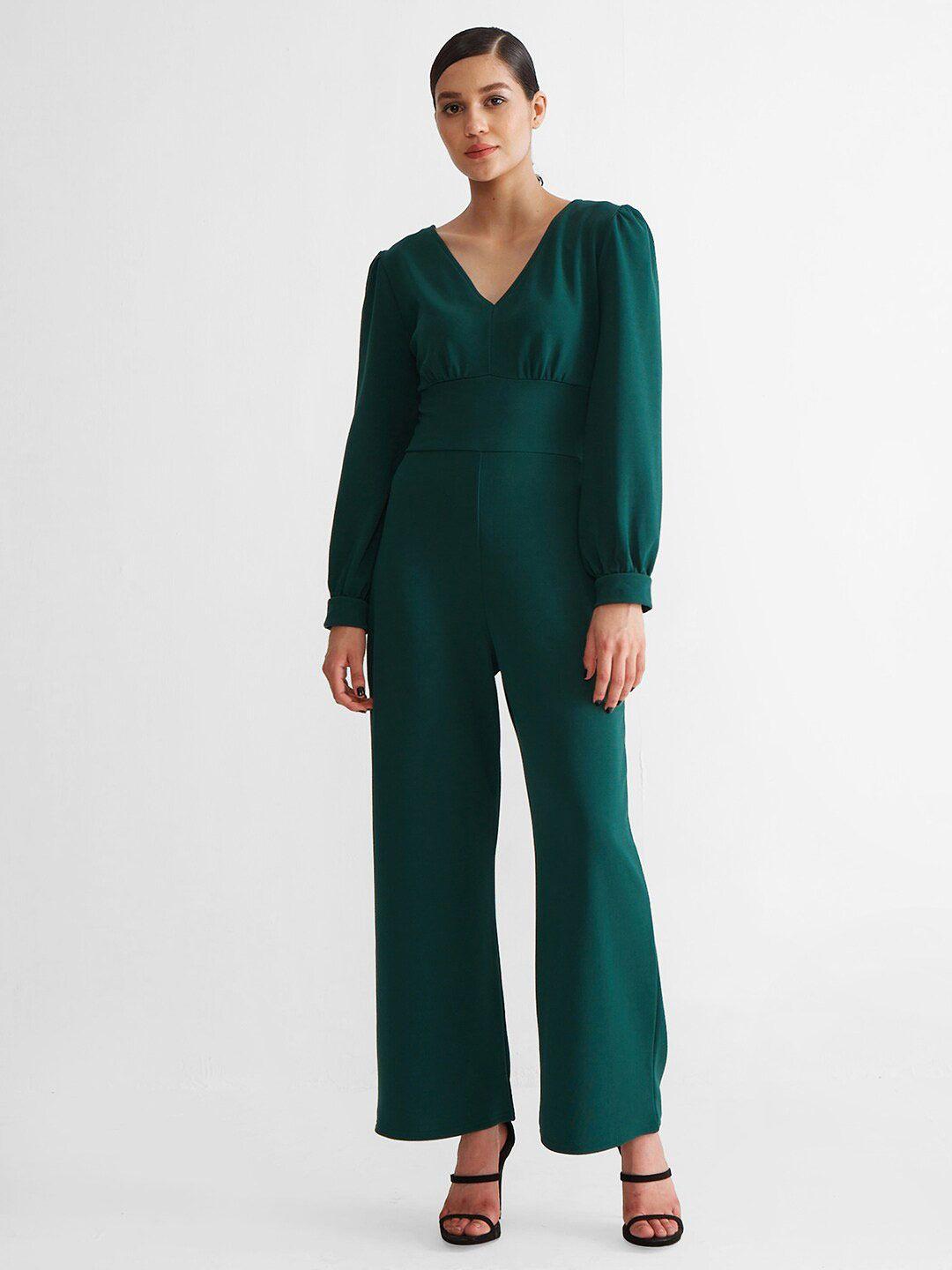 cover story basic long sleeves jumpsuit