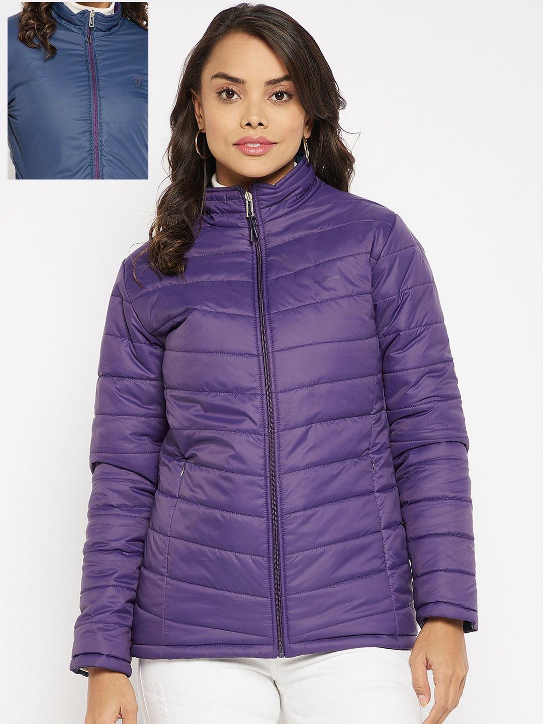 okane women violet reversible padded jacket