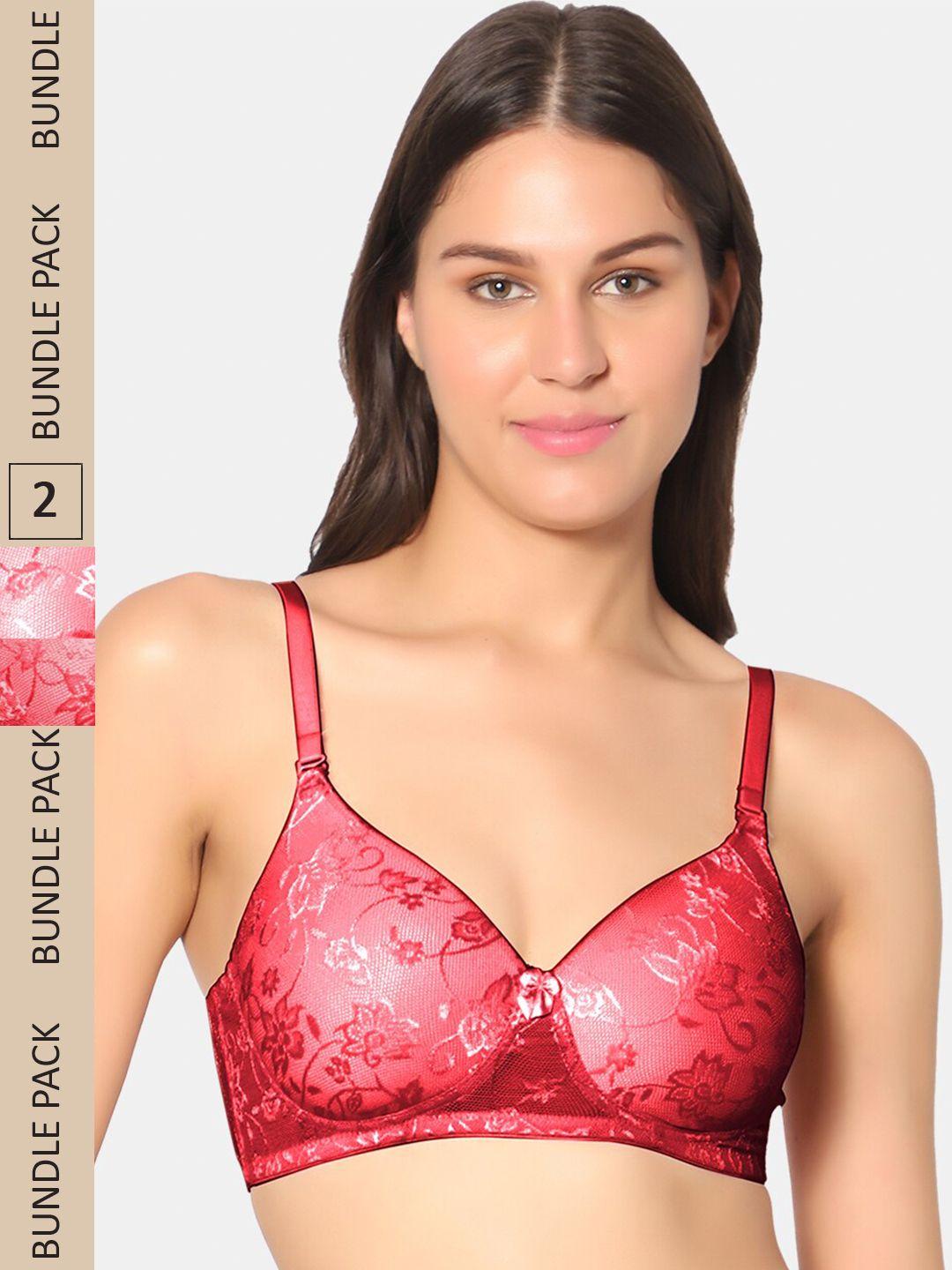 sonari pack of 2 non-wired all day comfort lightly padded bra