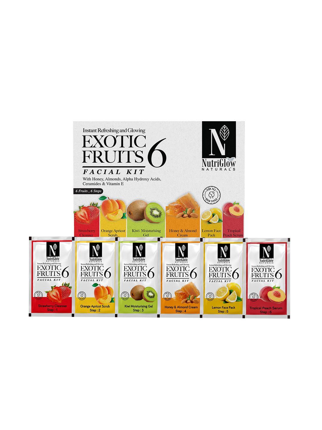 nutriglow naturals 6-pieces exotic fruit facial kit 60g