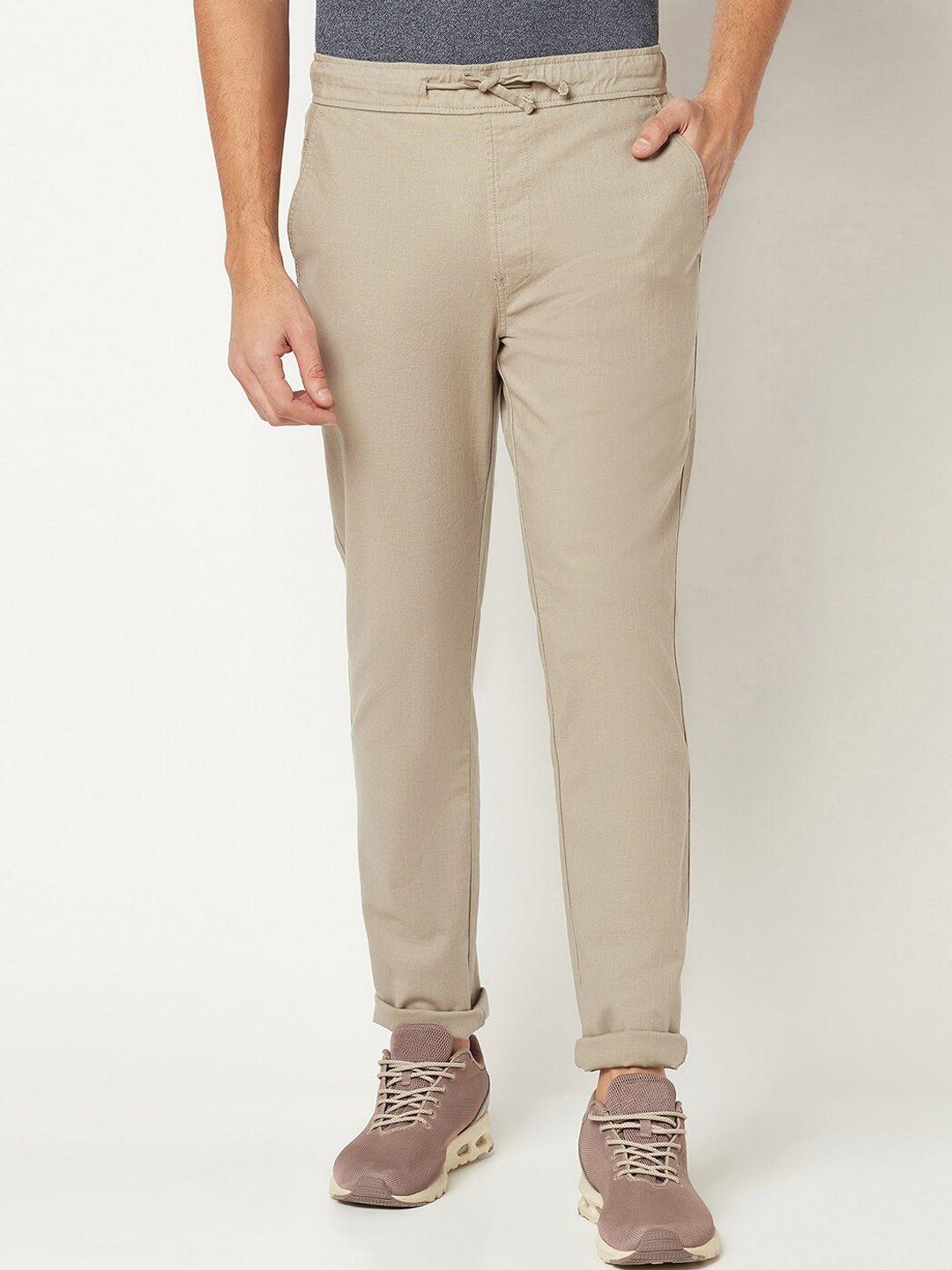 blue buddha men pure cotton chinos trousers