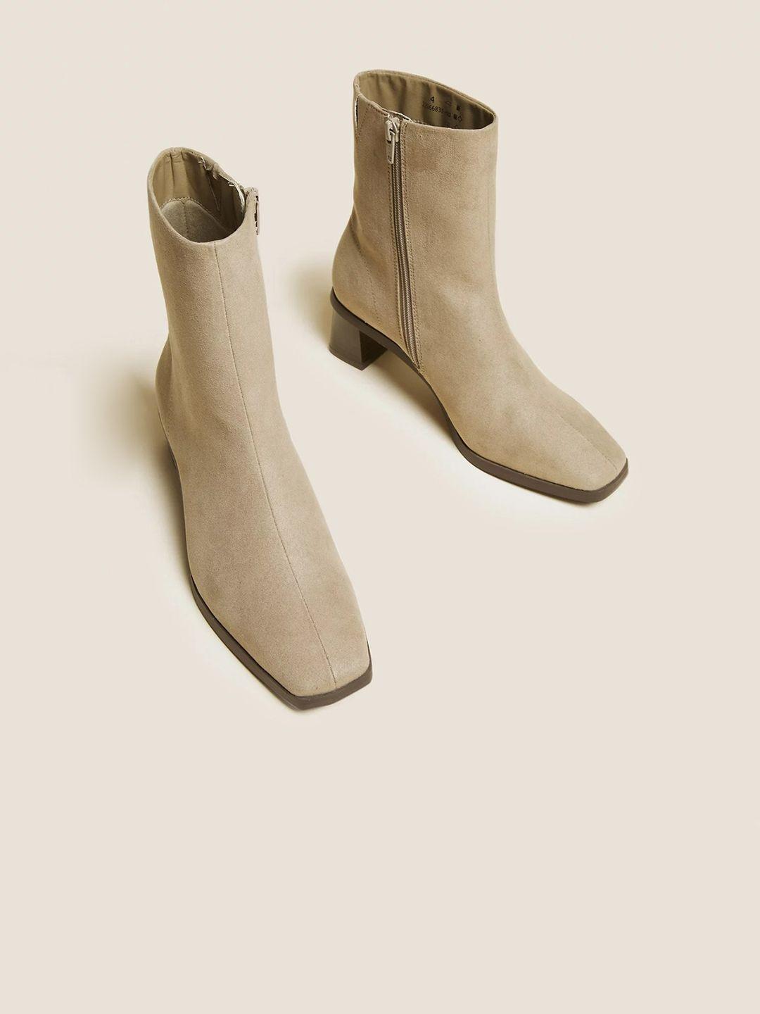 marks & spencer women square toe mimosa boots