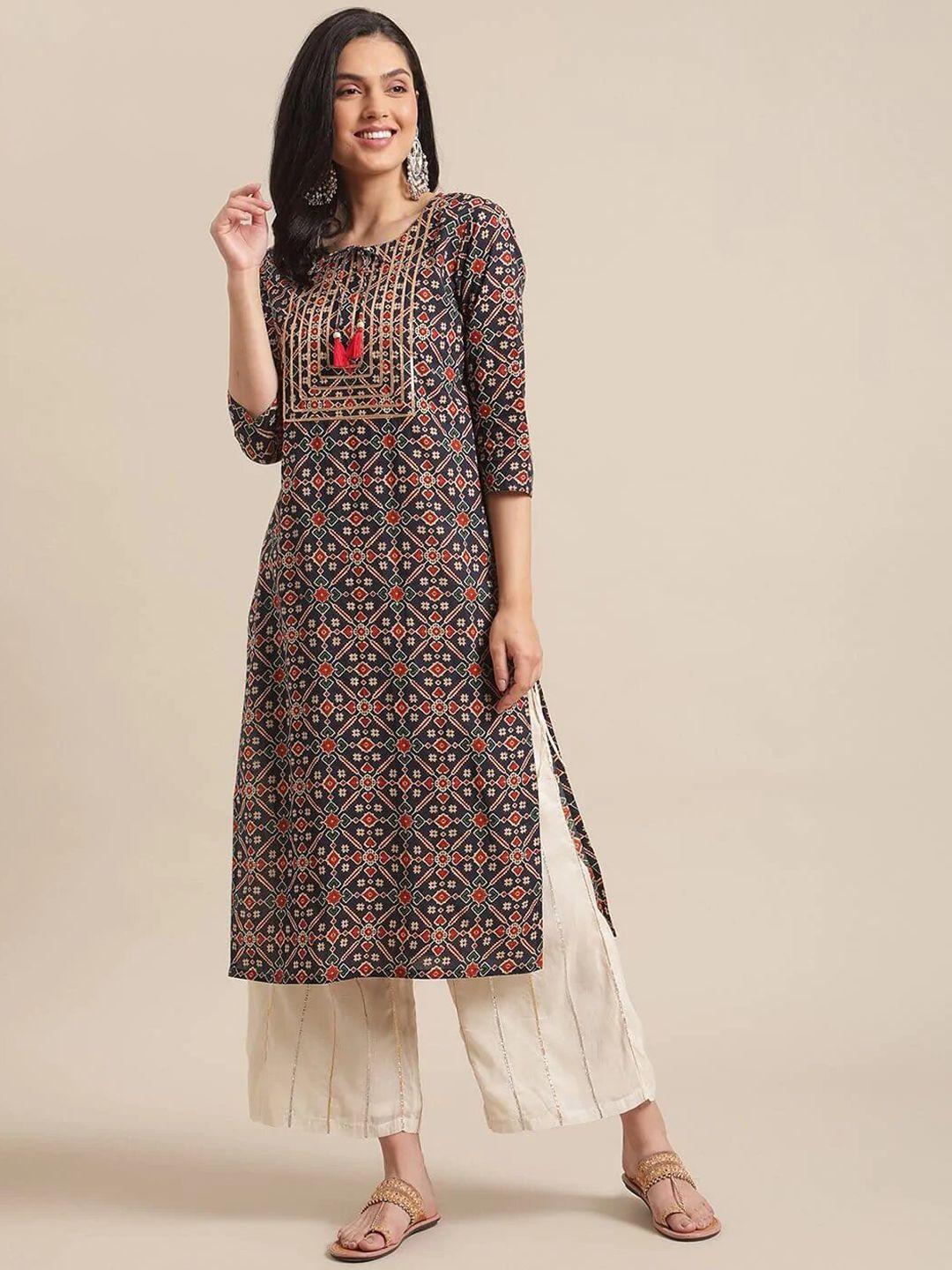 kalini women ethnic motifs printed kurta