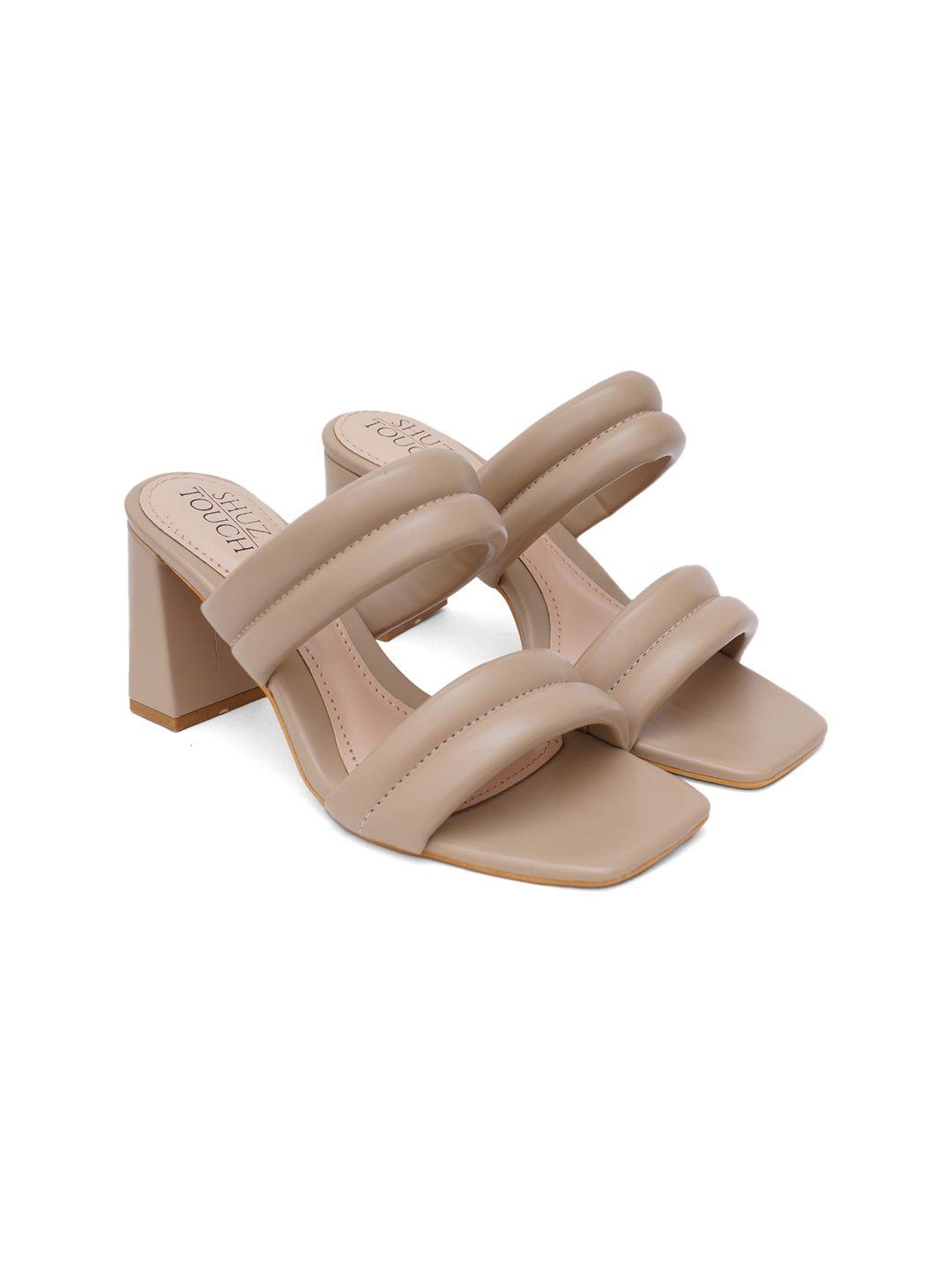 shuz touch block mules heels