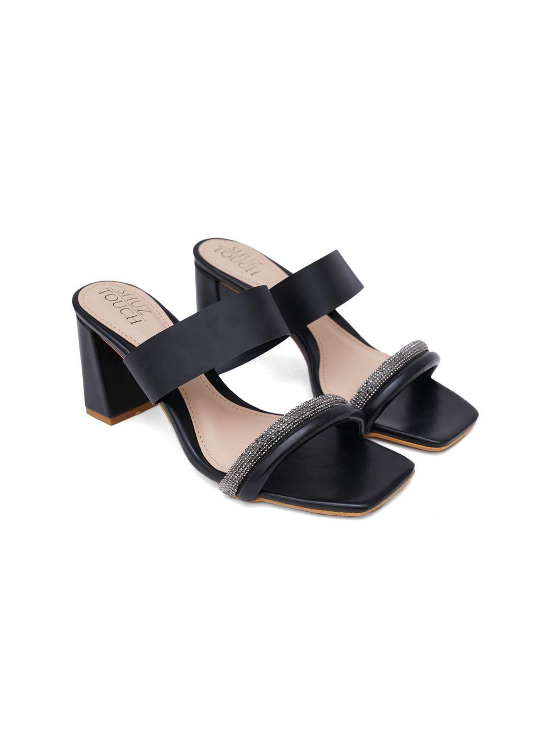 shuz touch women solid block heels