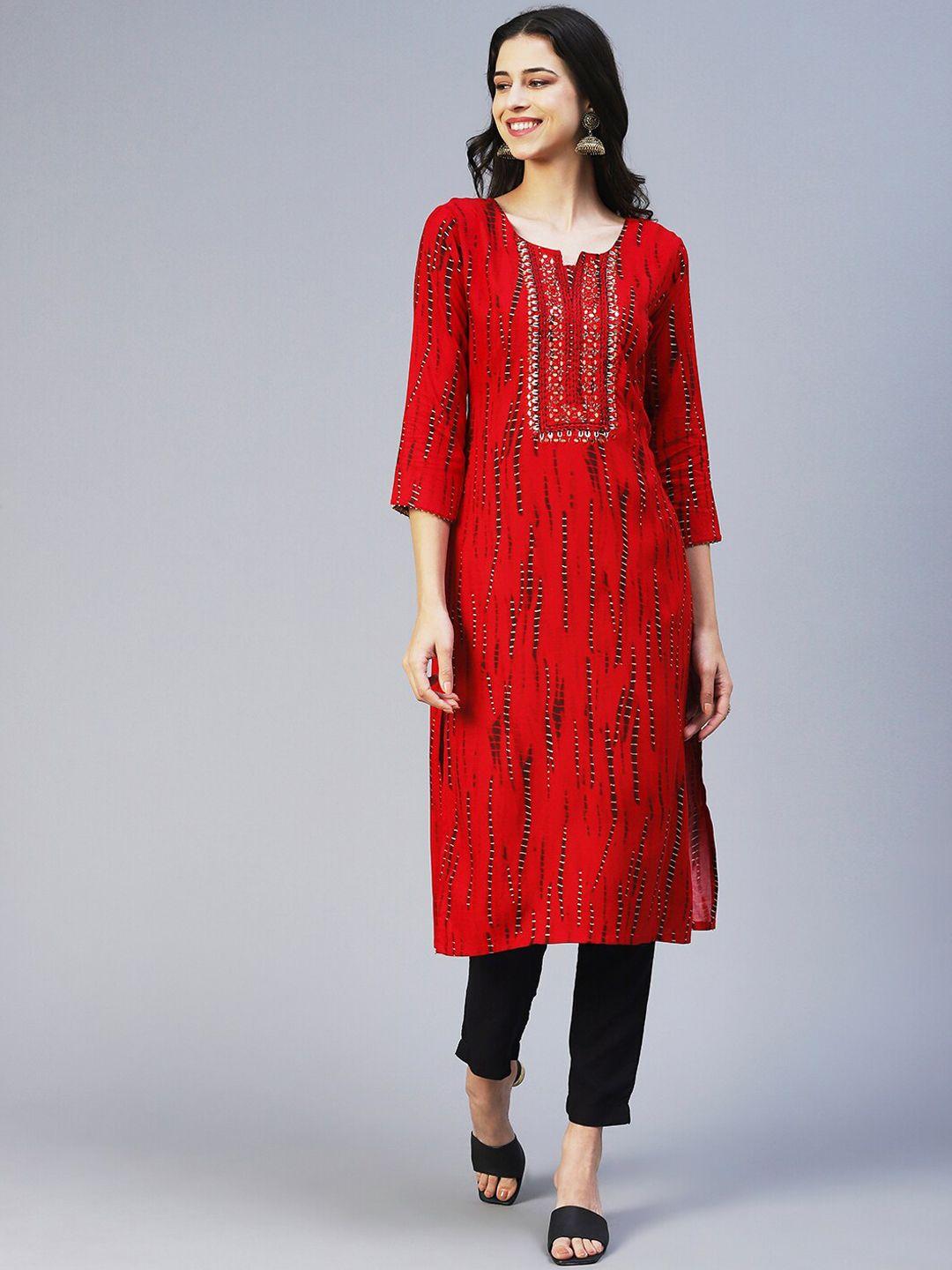 fashor abstract printed kurta