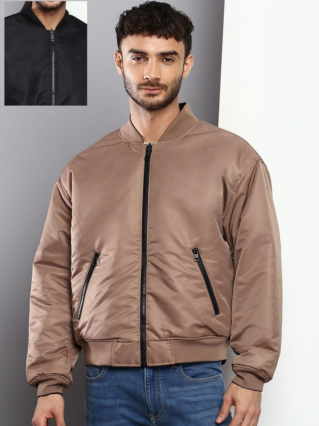 calvin klein jeans men reversible bomber jacket