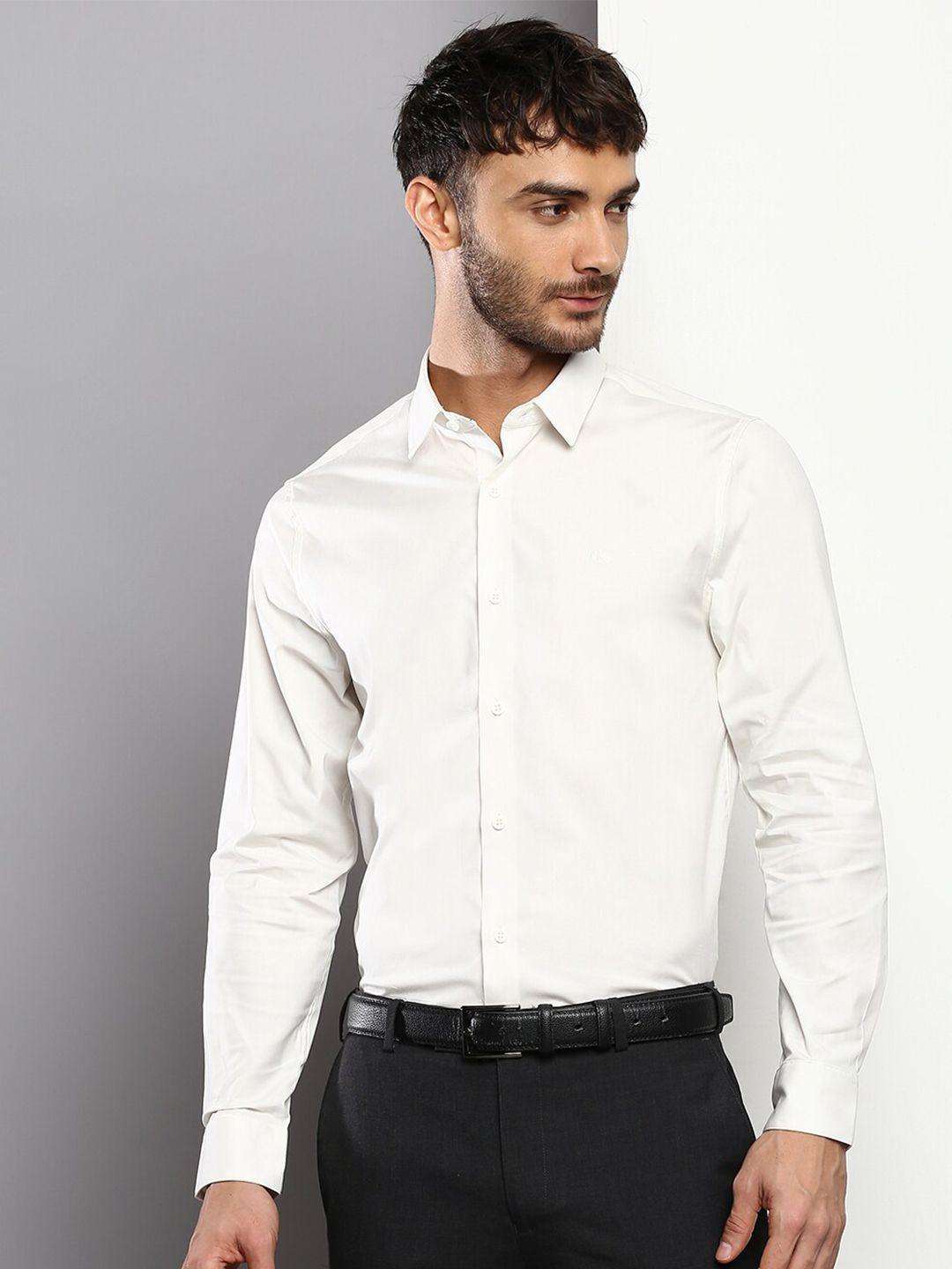 calvin klein jeans men slim fit formal shirt