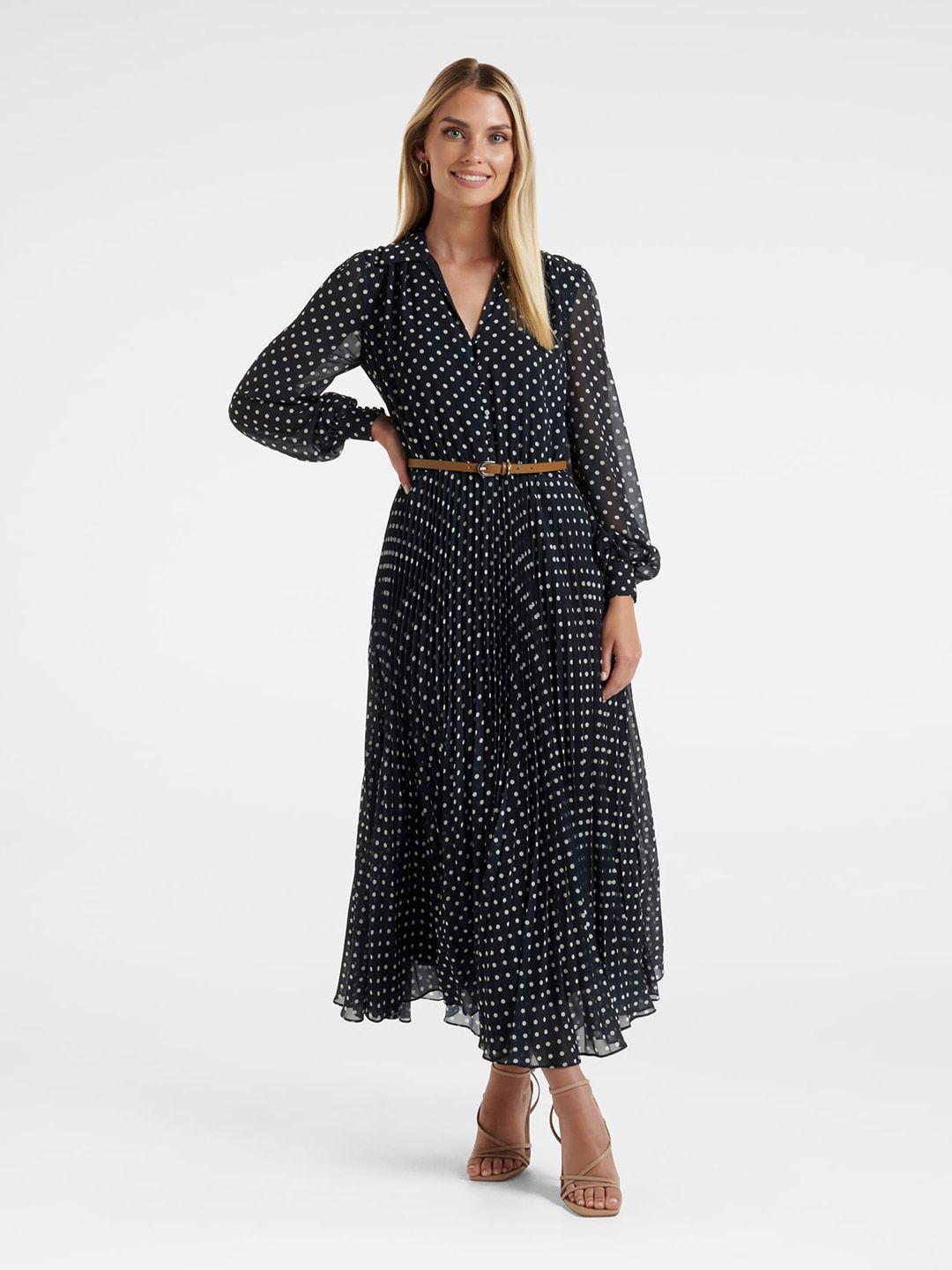 forever new polka dot printed maxi dress