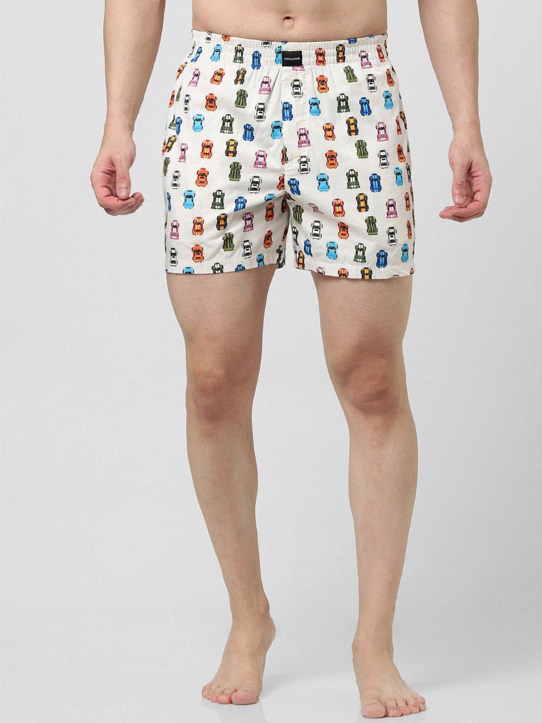 jack & jones men printed cotton boxers 1689984009