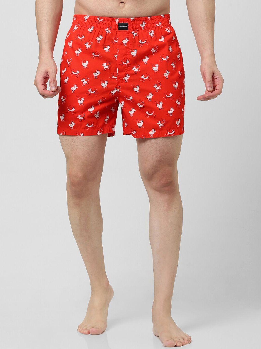 jack & jones men printed cotton boxers 1689982001