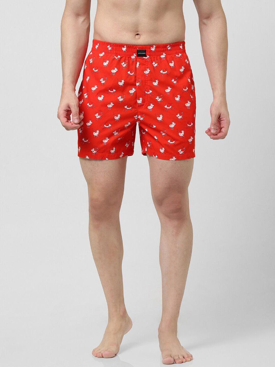 jack & jones men printed cotton boxers