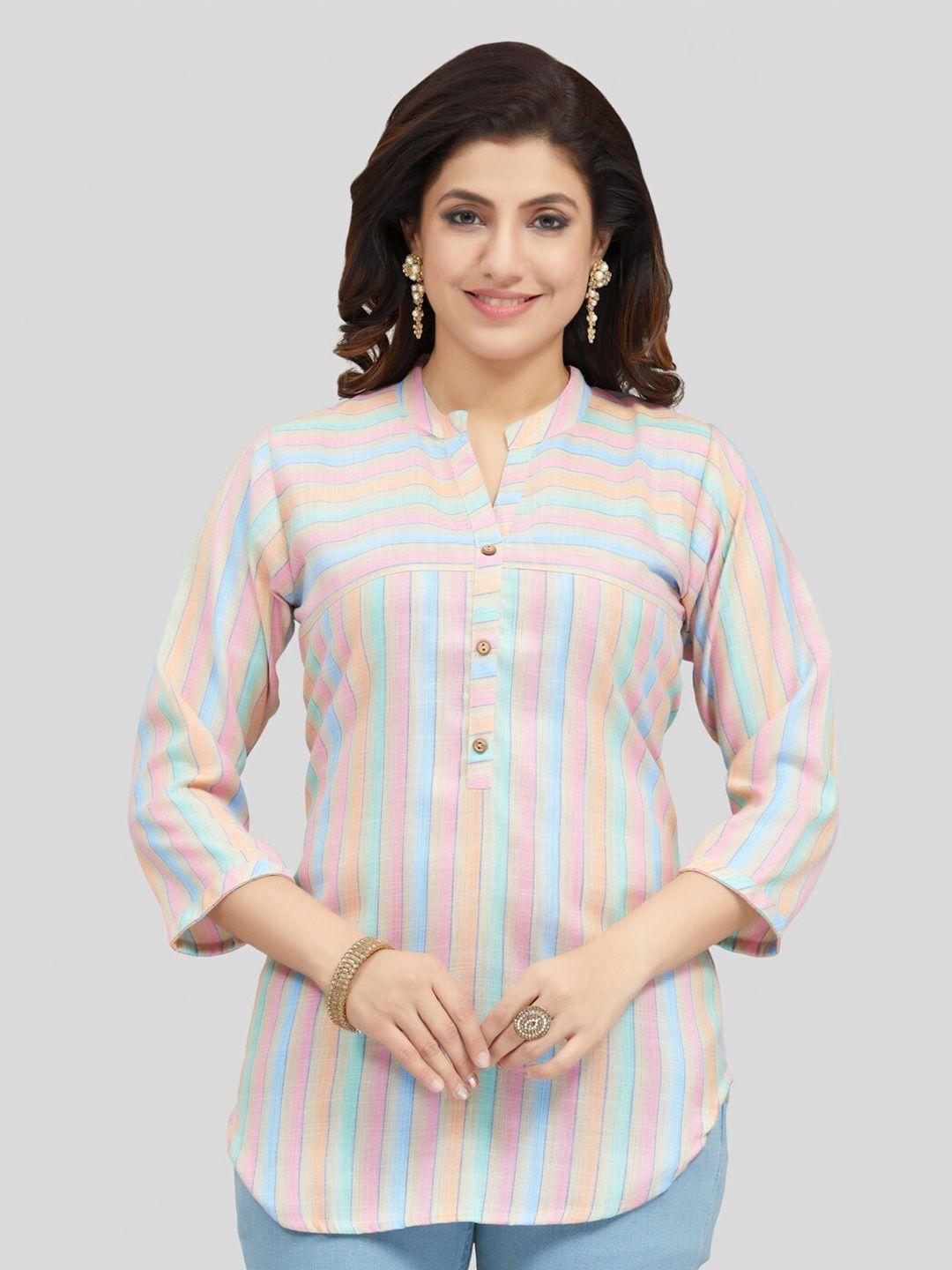 saree swarg striped kurti