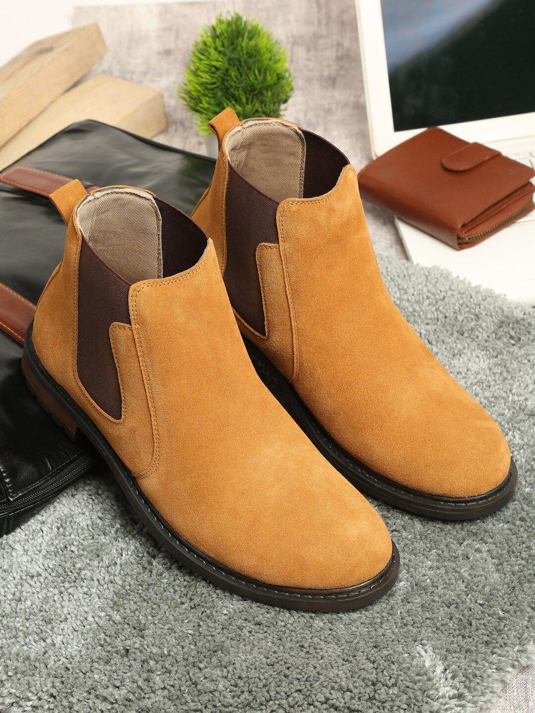 louis stitch men mid-top chelsea boots