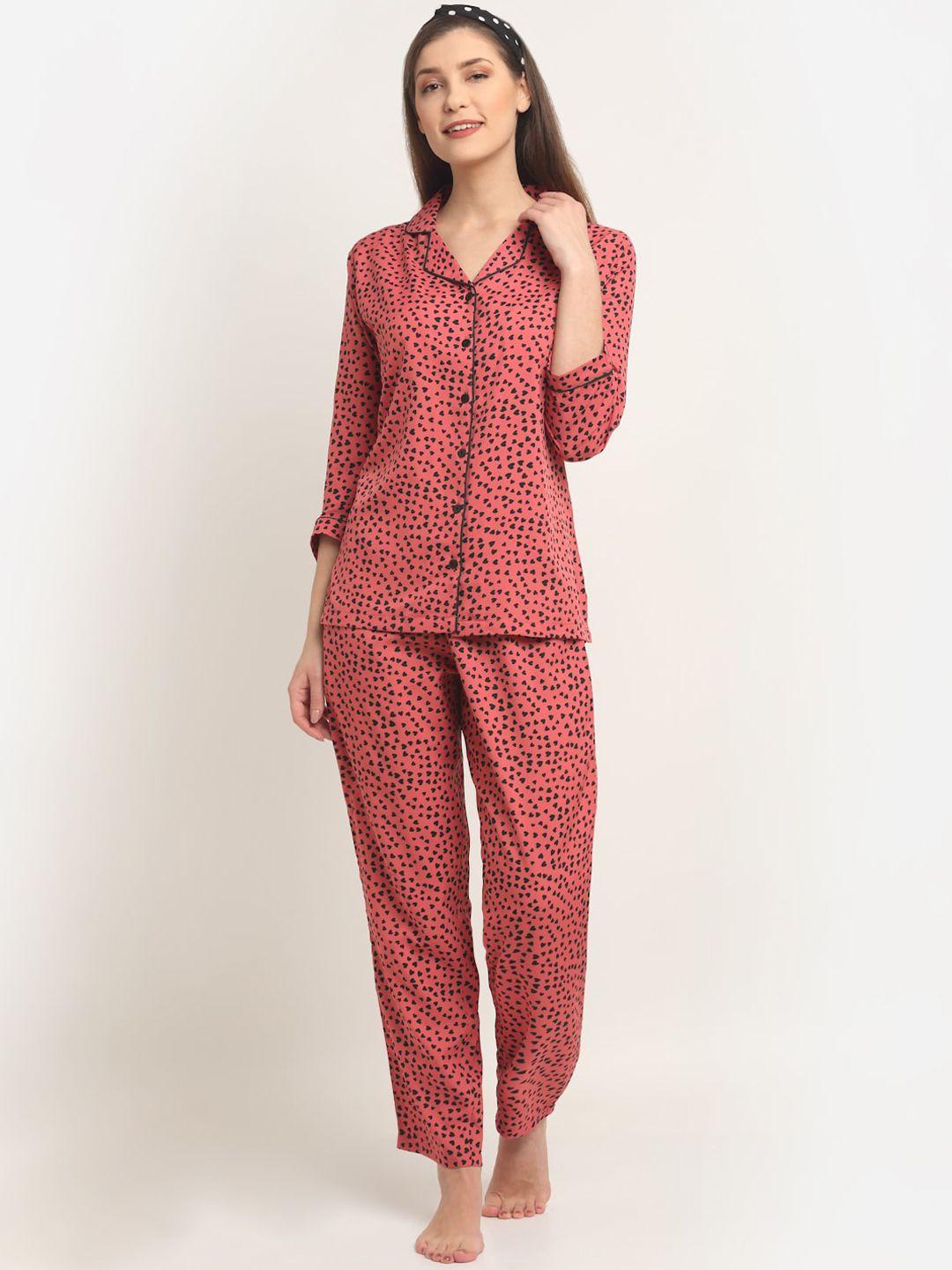 boston club women printed night suit