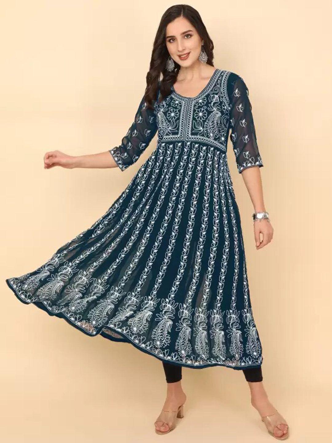 fabfairy women ethnic motifs printed anarkali kurta