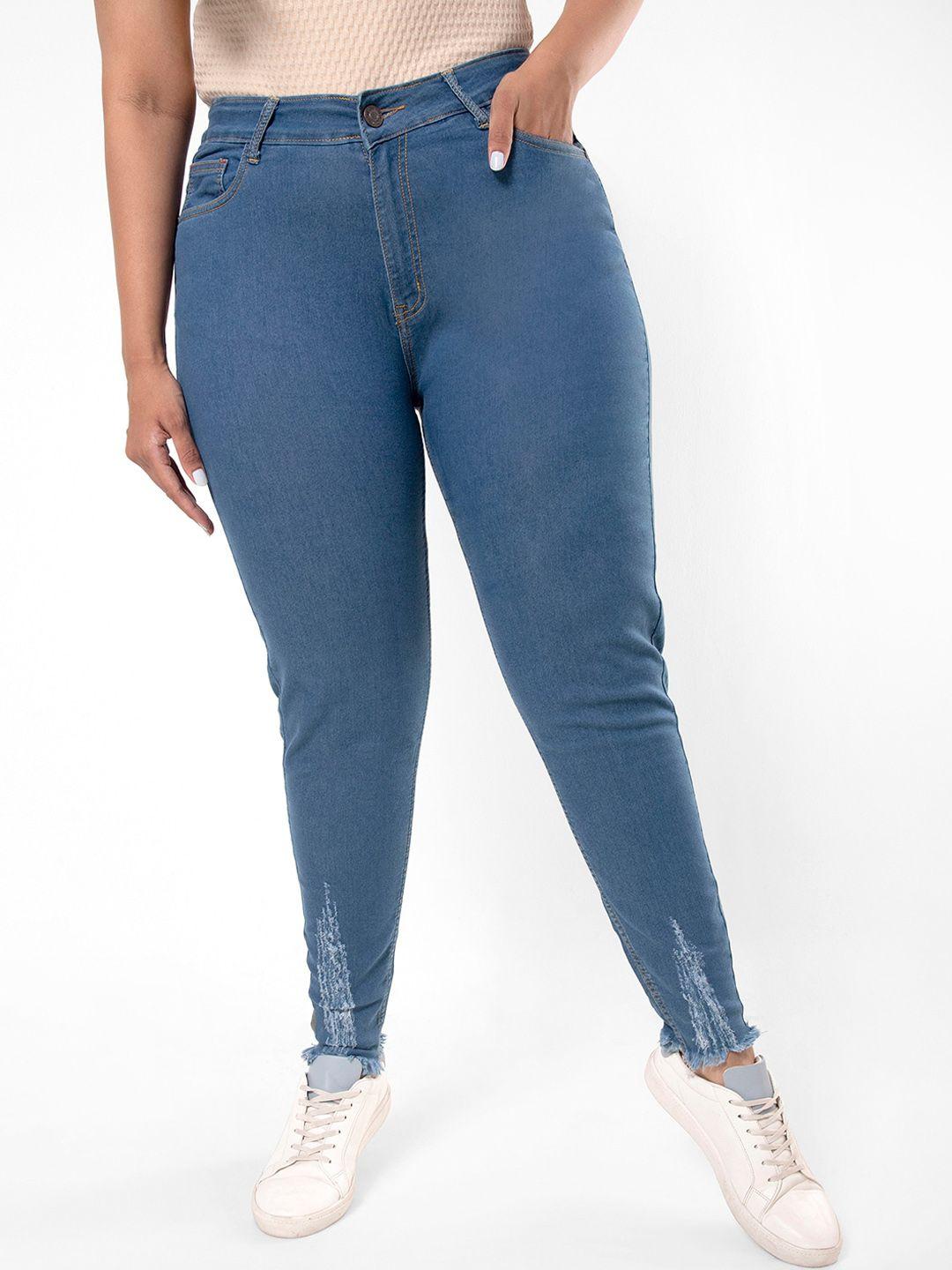 instafab plus women plus size jean skinny fit stretchable cotton jeans