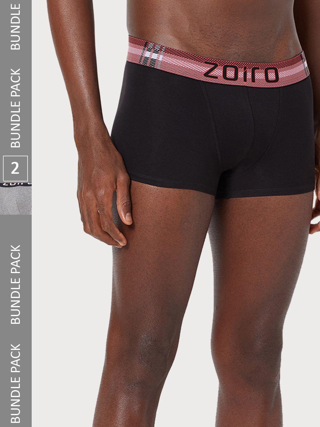 zoiro men pack of 2 cotton trunks